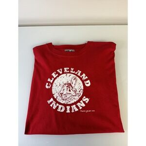 1999 Majestic MLB Cleveland Indians T-Shirt Size XL